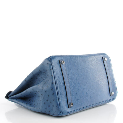 Hermes Ostrich Birkin 35 Bleu Roi 5 of 27