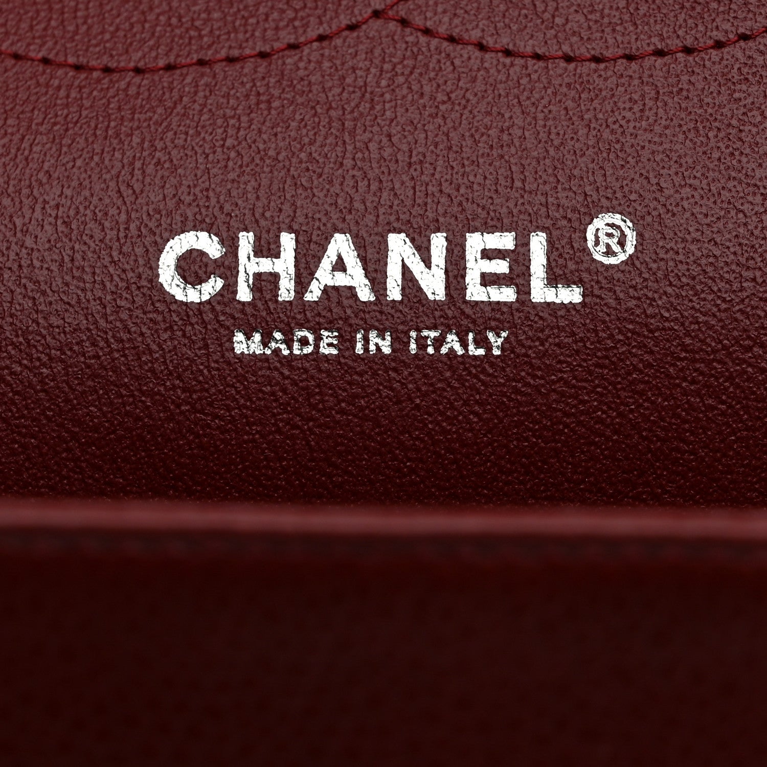 Chanel Caviar Quilted Jumbo Double Flap Dark Red 6 of 10