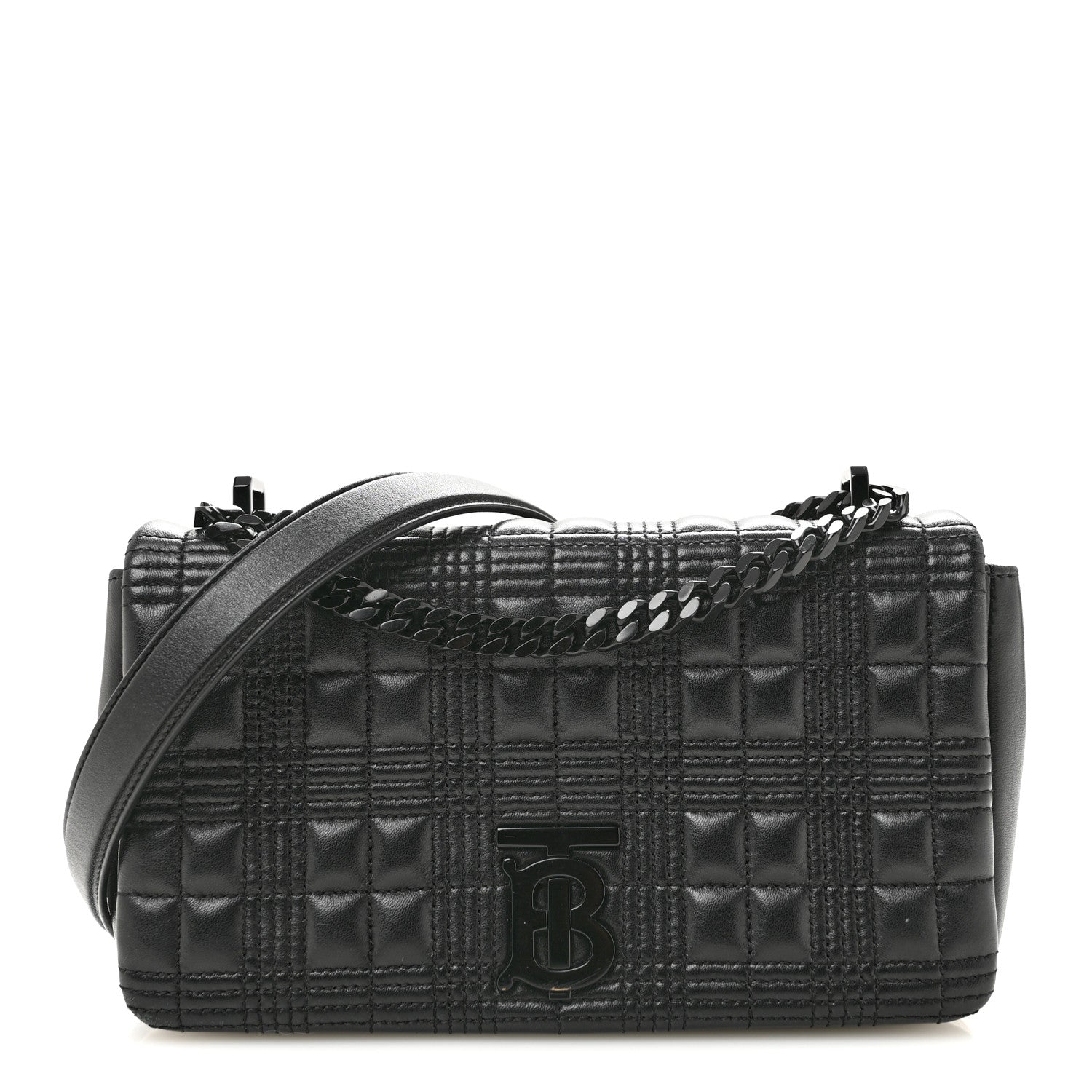 Burberry Lambskin Quilted Small Lola Bag Black 1 of 14