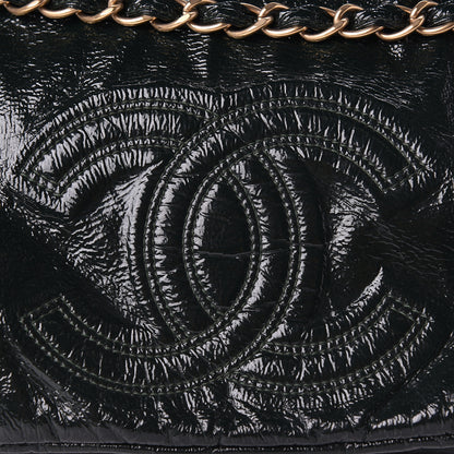 Chanel Vinyl Rock and Chain XL Flap Dark Green 13 of 13