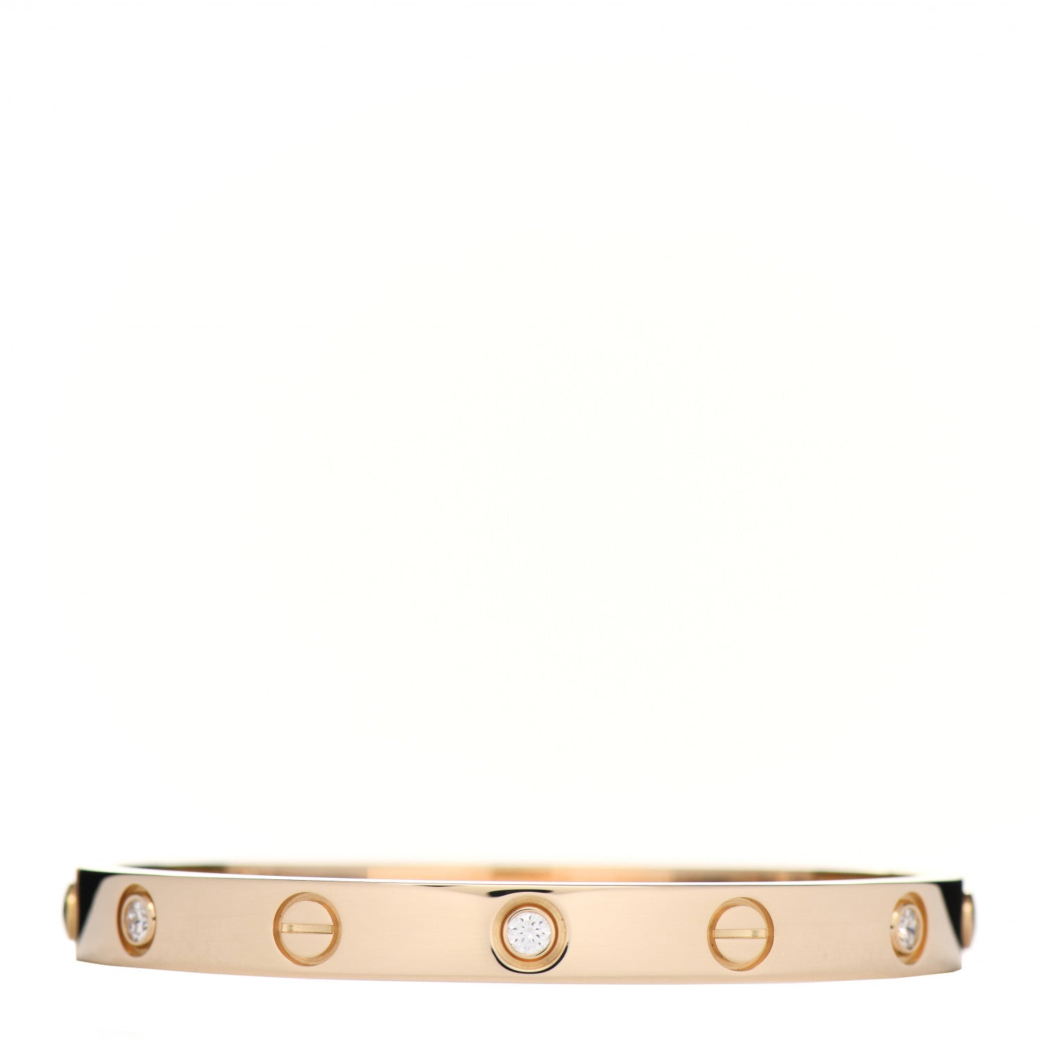 Cartier 18K Yellow Gold 6 Diamond LOVE Bracelet 16 3 of 4