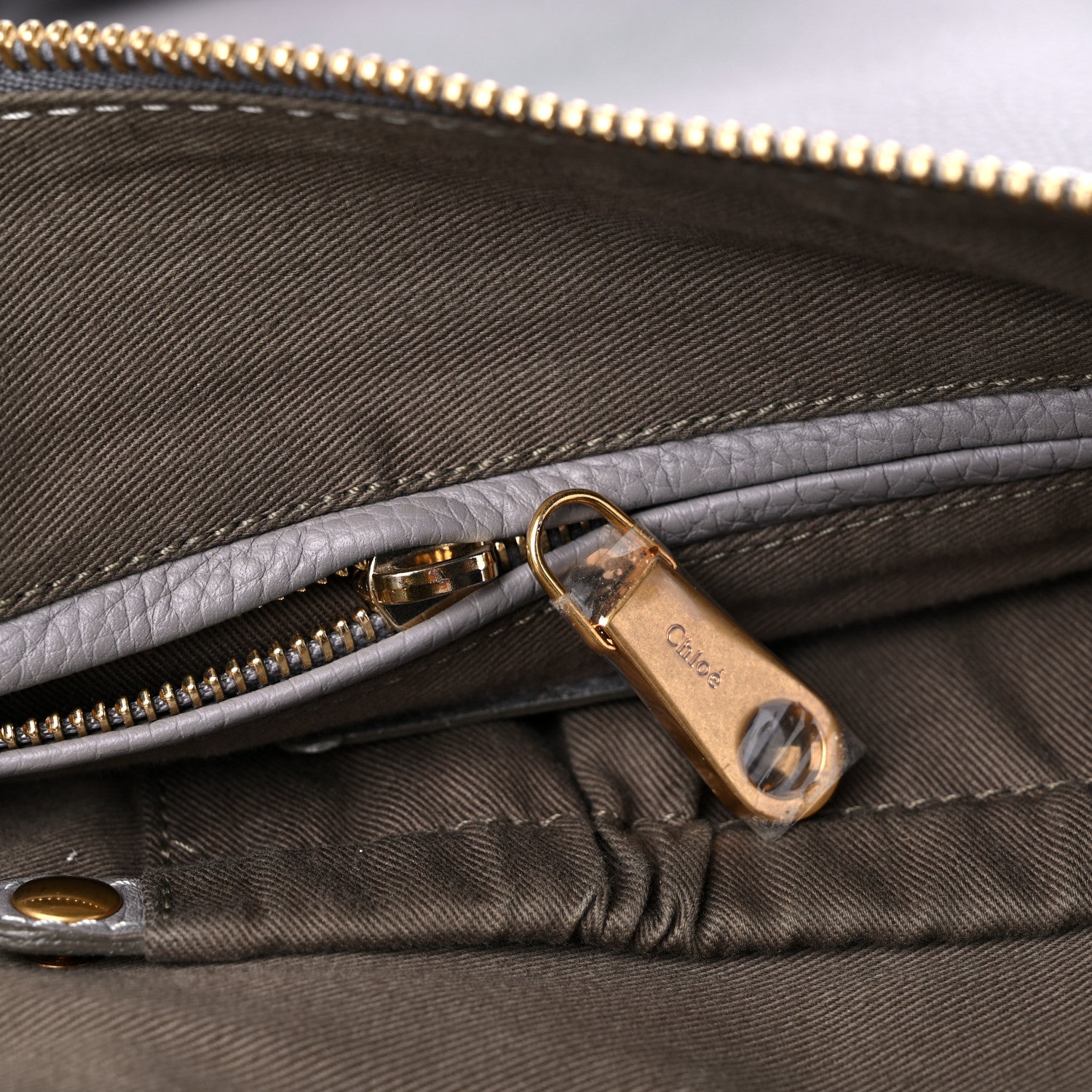 Chloe Calfskin Medium Marcie Satchel Cashmere Grey 16 of 17