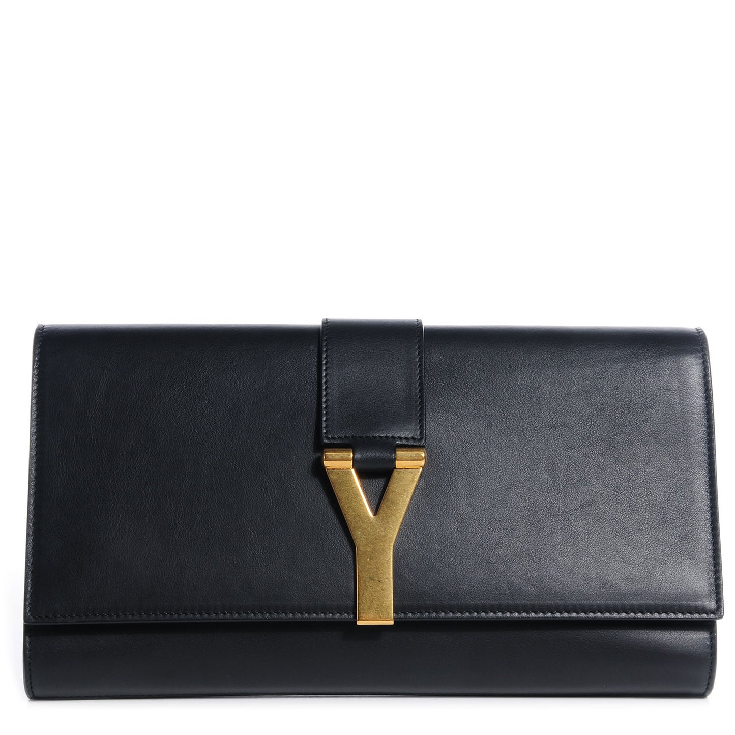 Calfskin Classic Y Clutch Black