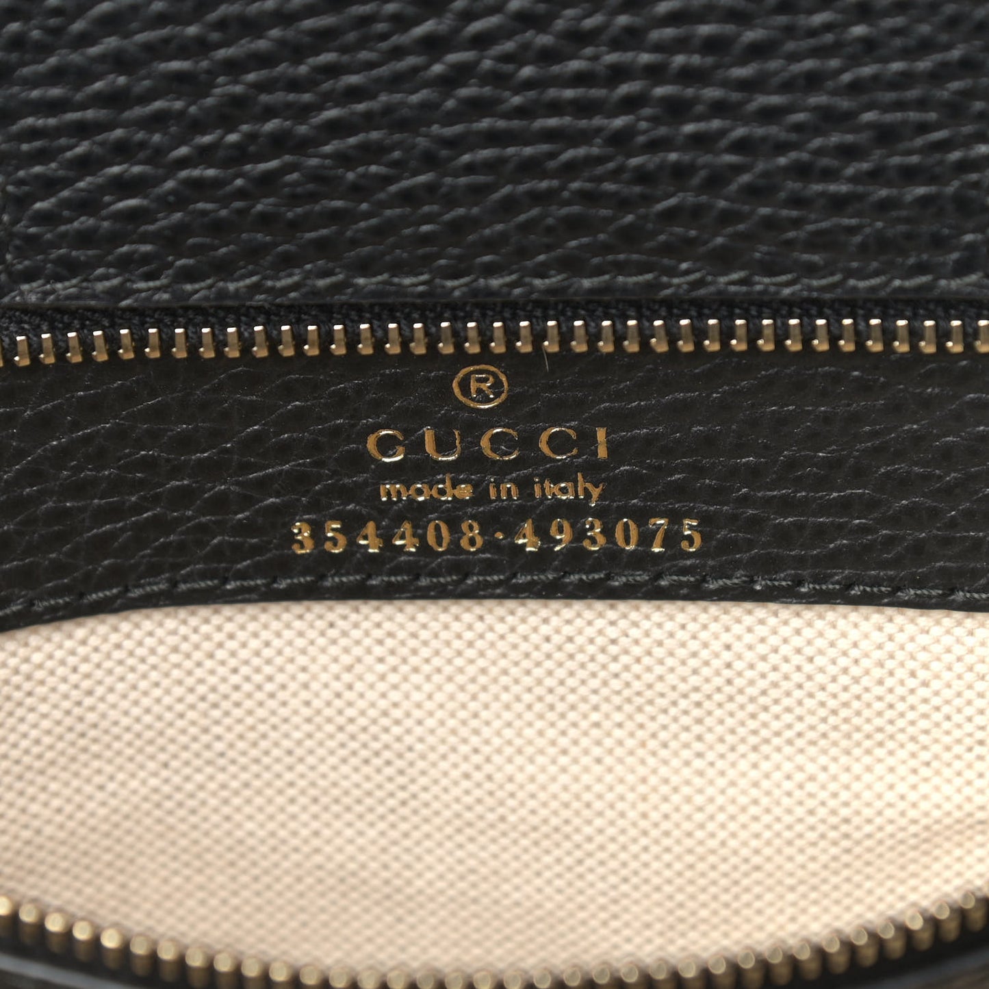 Pebbled Calfskin Small Swing Tote Black