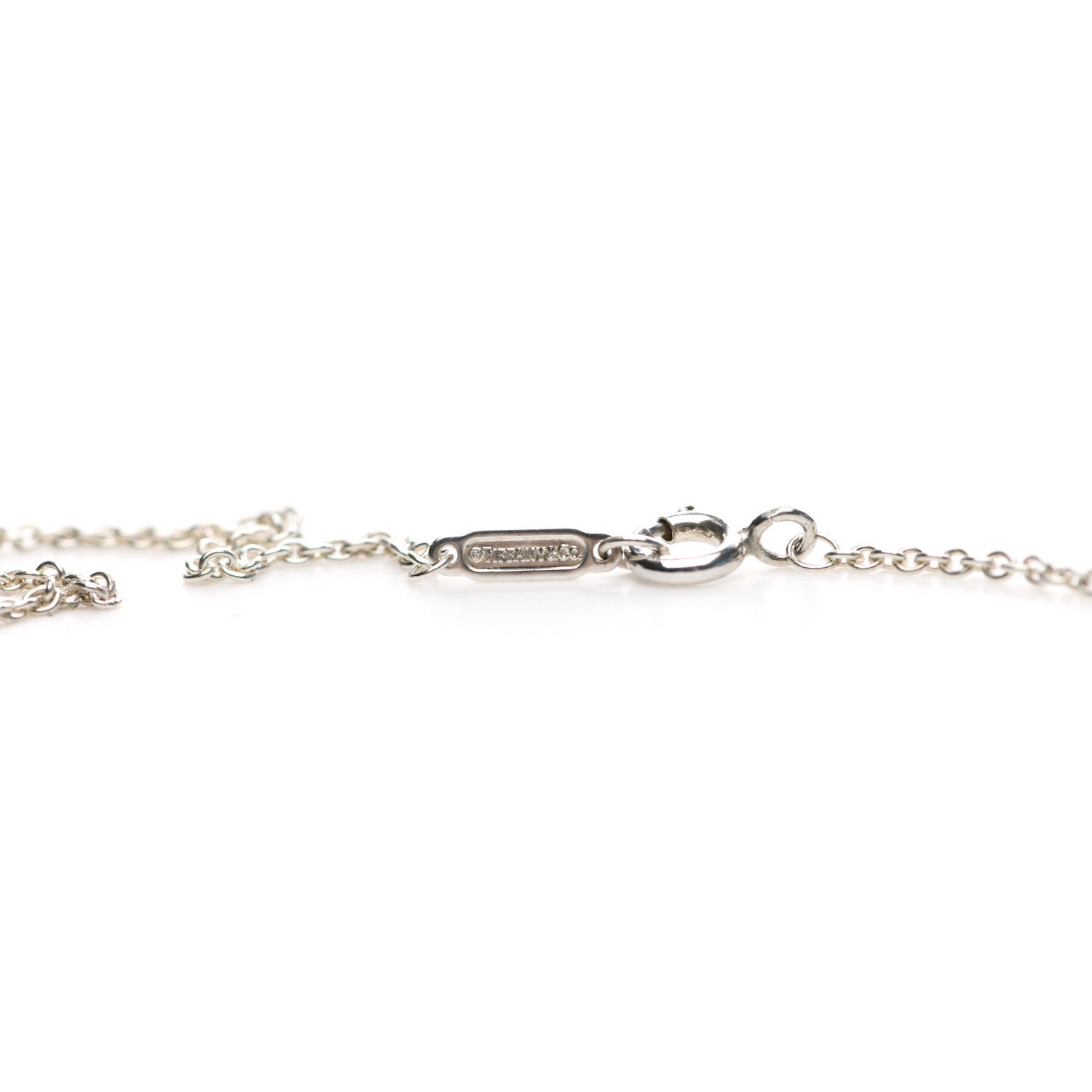 Tiffany Sterling Silver Large Crown Key Pendant Necklace 6 of 6