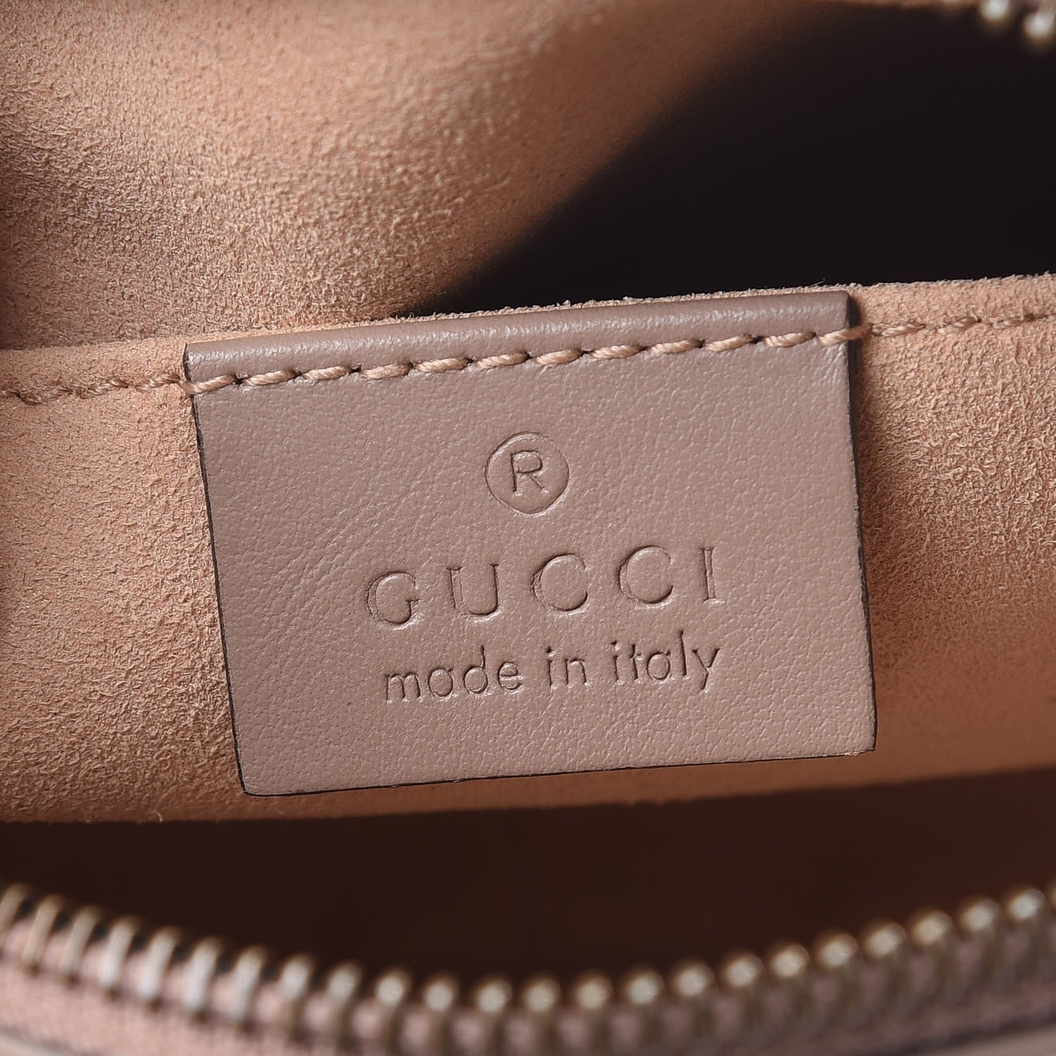 Gucci Calfskin Matelasse Mini GG Marmont Chain Shoulder Bag Porcelain Rose 6 of 8
