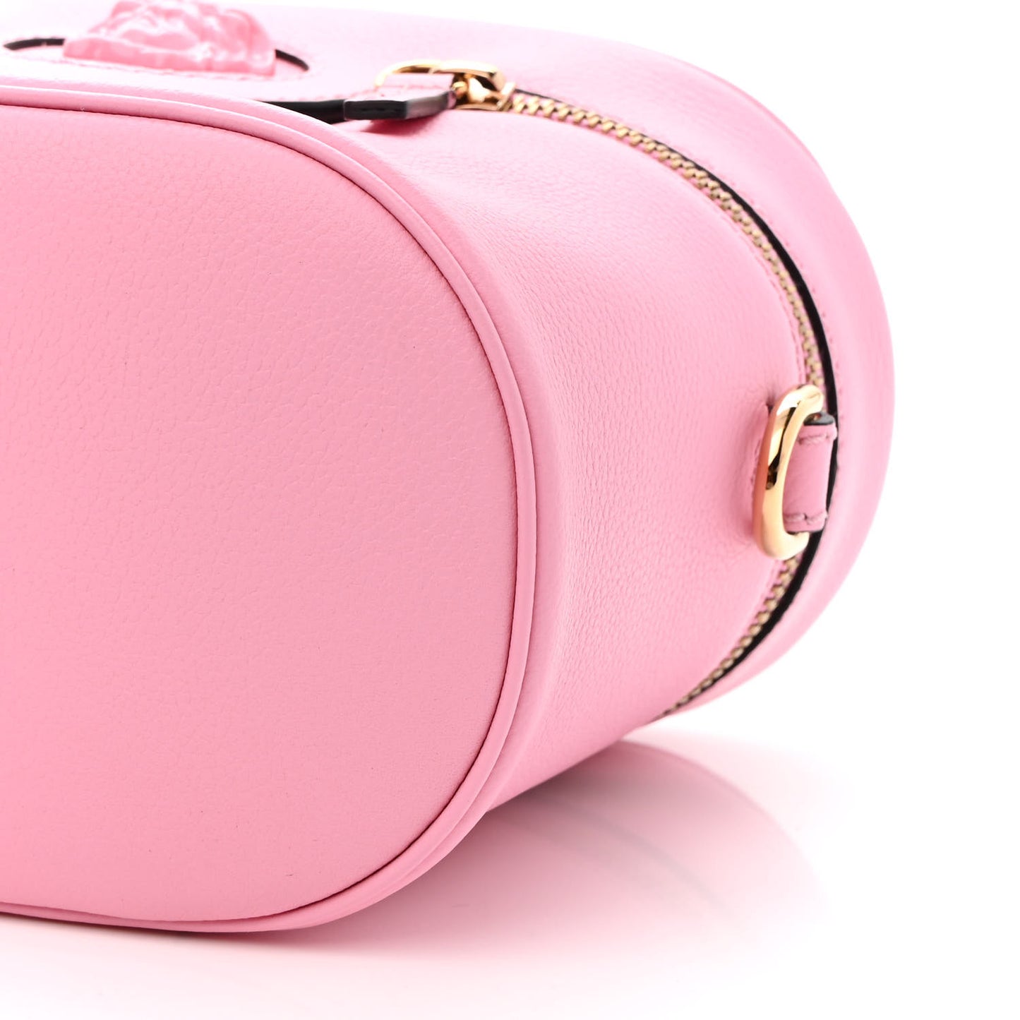 Grained Calfskin Medusa Vanity Case Pink