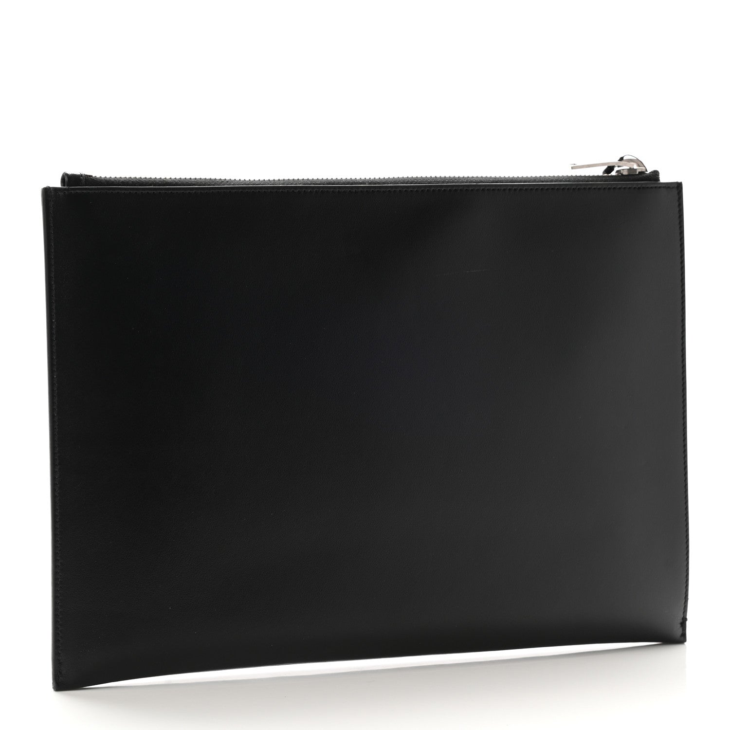 Saint Laurent Calfskin Logo Zipped Tablet Pouch Black 3 of 10