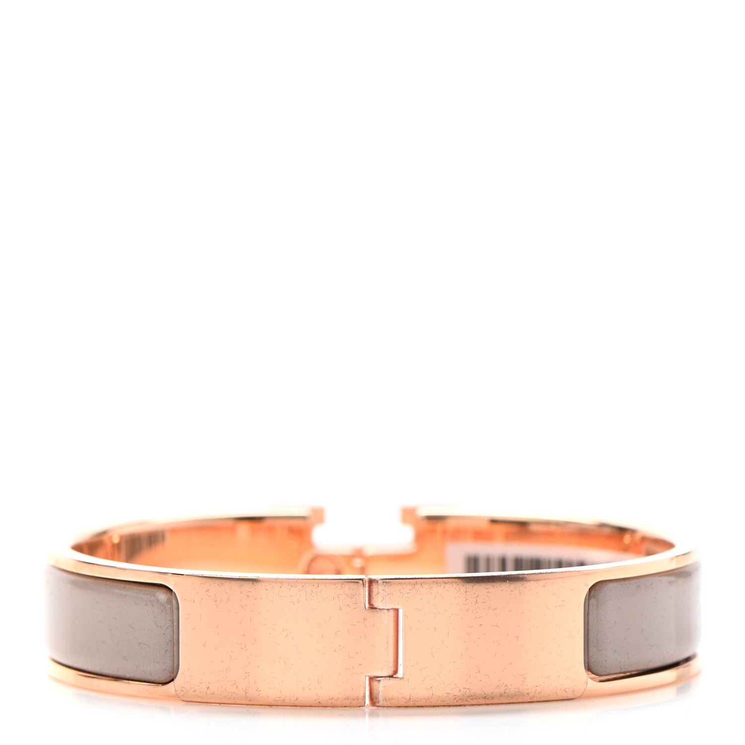 Hermes Enamel Narrow Clic Clac H Bracelet PM Marron Glace 3 of 5