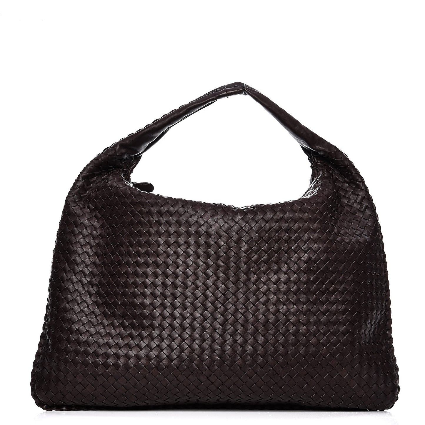 Nappa Intrecciato Maxi Veneta Hobo Ebano