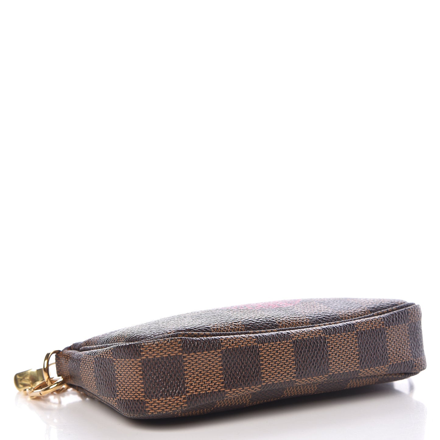 Damier Ebene Complice Trunks and Bags Mini Pochette Accessories Red