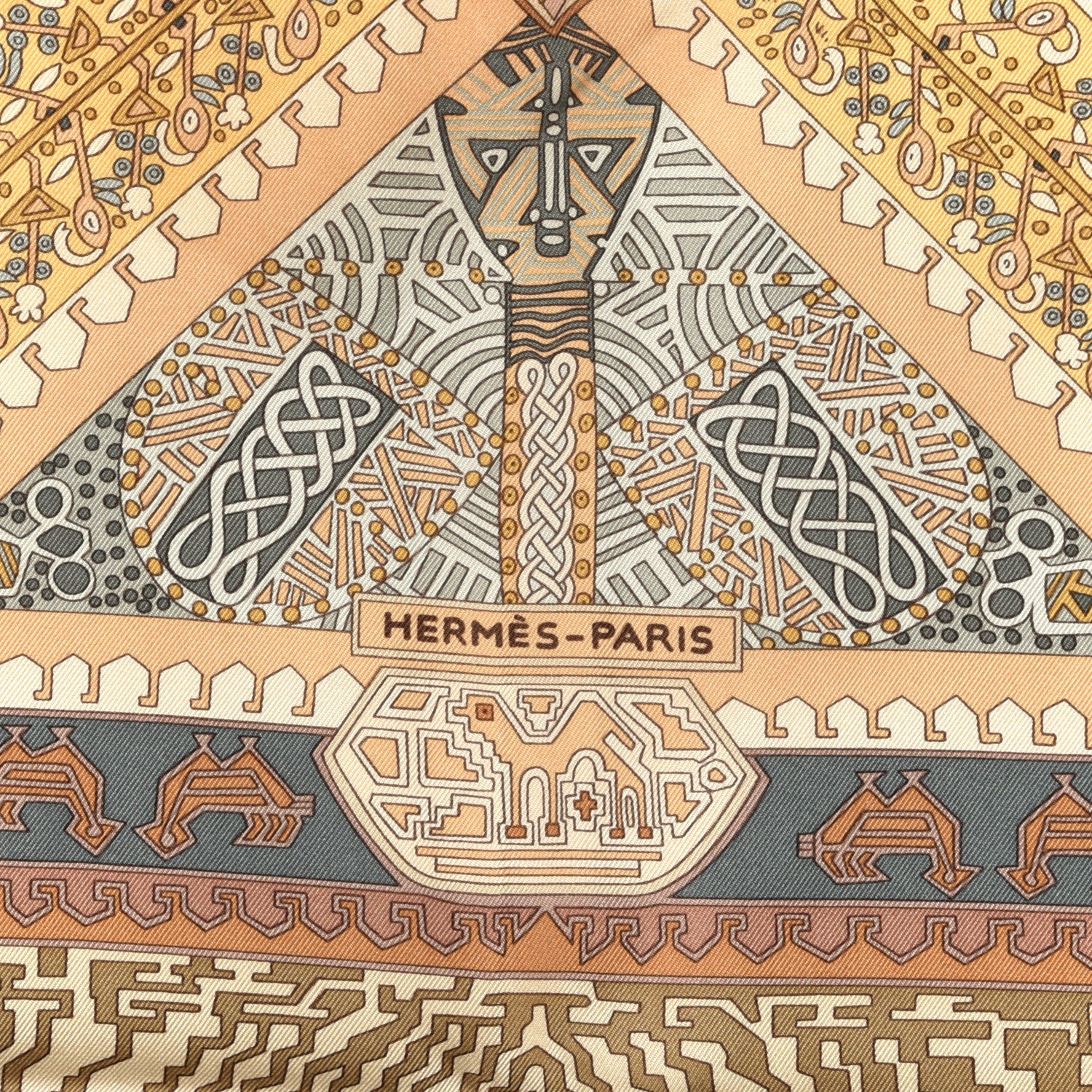 Hermes Silk Sur Un Tapis Volant Scarf 90 2 of 4