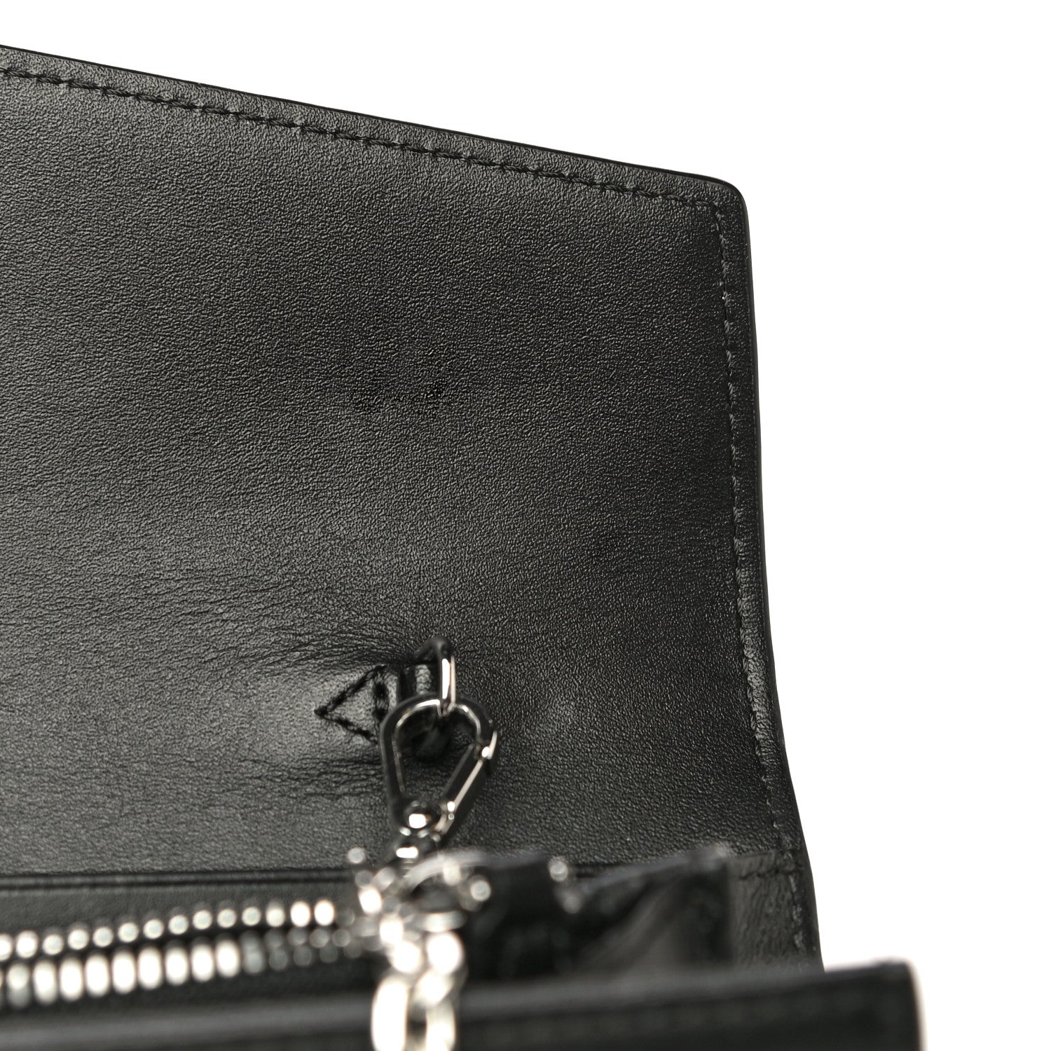 MCM Visetos Large Patricia Wallet On Chain Black 12 of 15