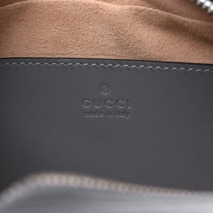 Gucci Calfskin Matelasse Aria Small GG Marmont Chain Shoulder Bag Deep Grey 6 of 10