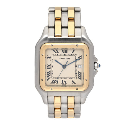 Cartier Stainless Steel 18K Yellow Gold 29mm Panthere Quartz Watch 1 of 4
