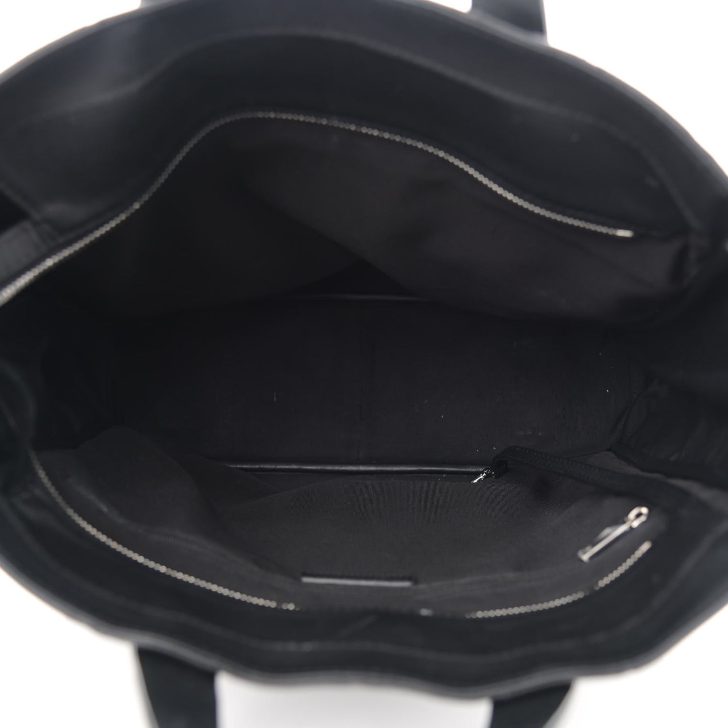 Calfskin Quilted Ultra Pocket Shopping Tote Black