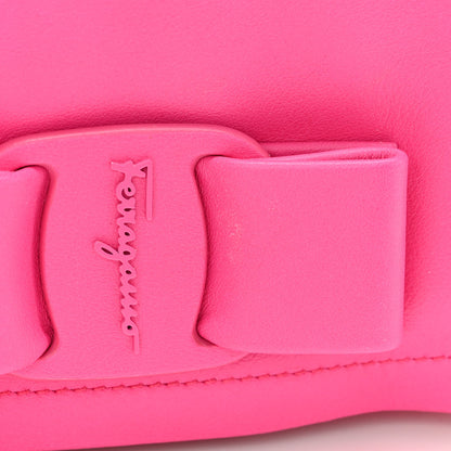 Salvatore Ferragamo Calfskin Mini Viva Bow Shoulder Bag Hot Pink 9 of 9
