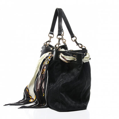 Gucci Monogram Large Positano Tote Black 7 of 9