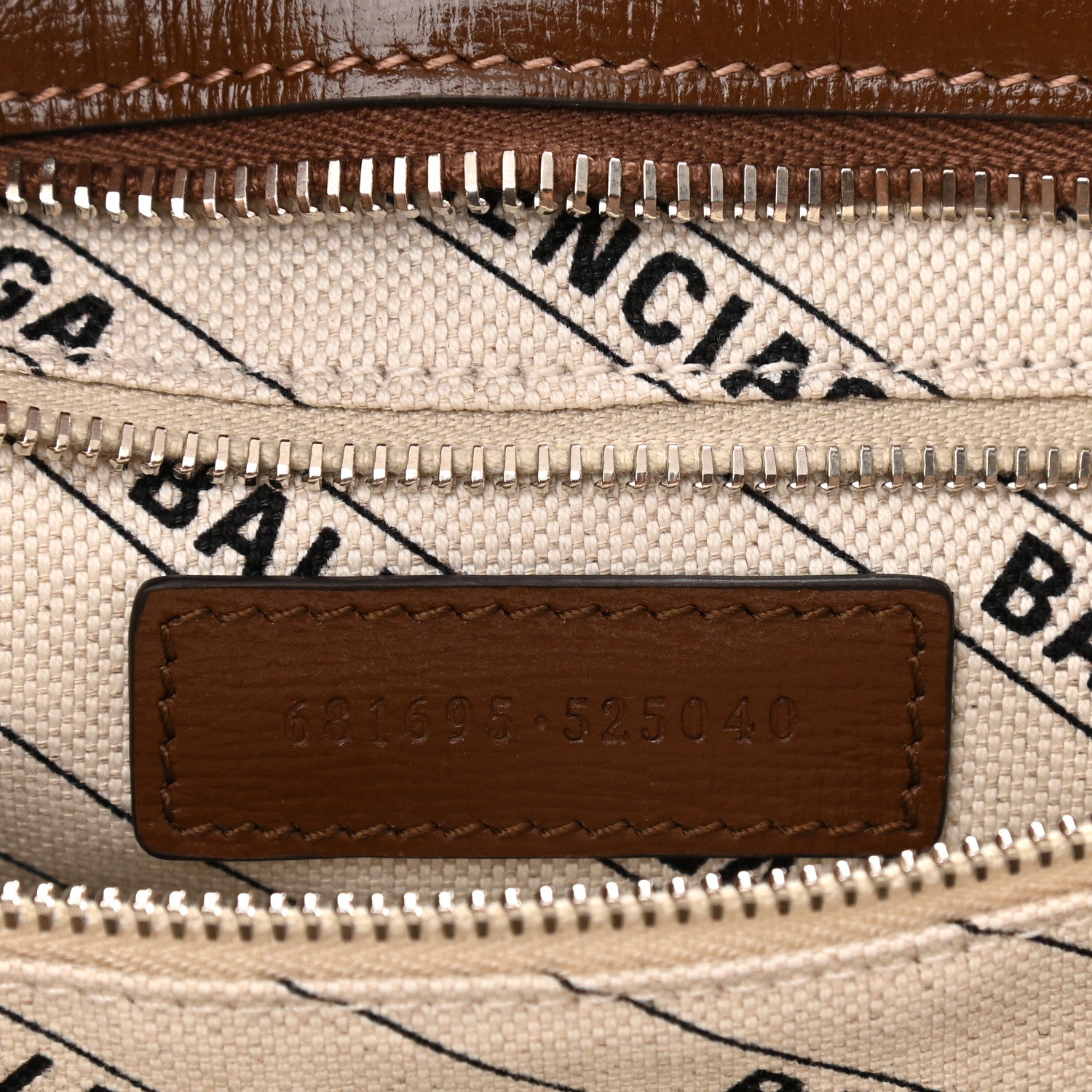 Balenciaga X GUCCI GG Monogram Azalea Calfskin Neo Classic Silver Hardware Medium City Beige Ebony Brown Sugar 7 of 10