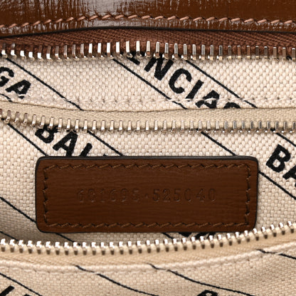 Balenciaga X GUCCI GG Monogram Azalea Calfskin Neo Classic Silver Hardware Medium City Beige Ebony Brown Sugar 7 of 10