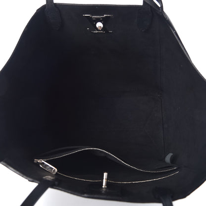Louis Vuitton Calfskin Lockme Cabas Black 5 of 16