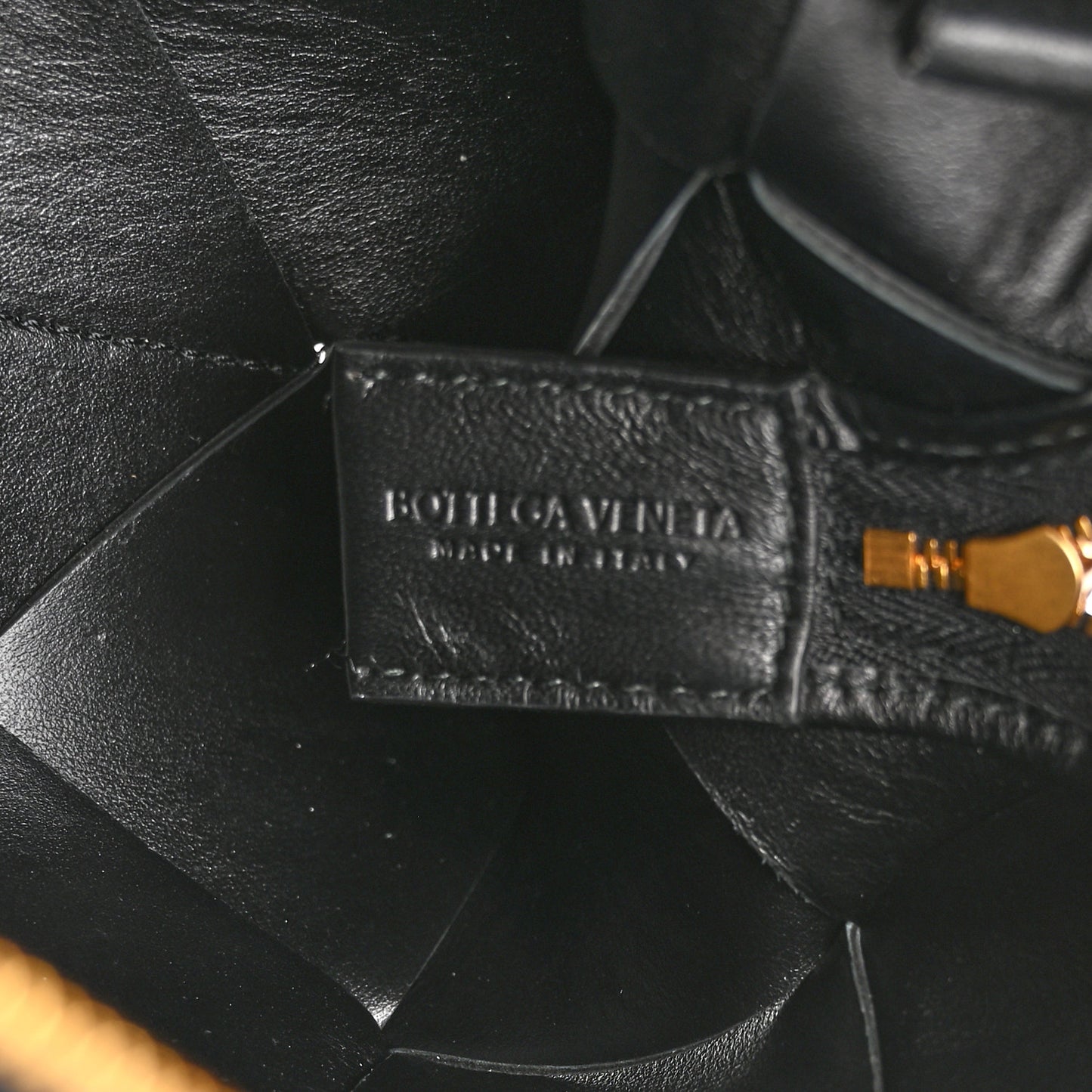 Lambskin Maxi Intrecciato Small Cassette Camera Bag Black