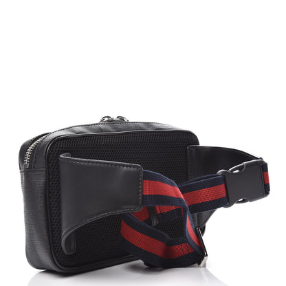 Gucci Soft GG Supreme Monogram Web Belt Bag Black Grey 3 of 8