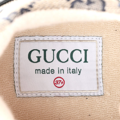 Gucci GG Supreme Monogram Mix Monogram Womens Rhyton Sneakers 37.5 Black Blue 8 of 9