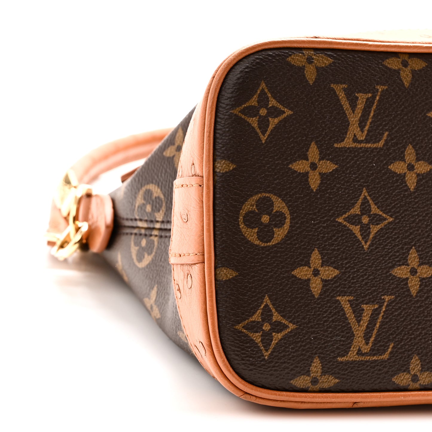 Monogram Ostrich Alma Soft Celebration MM