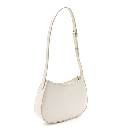 Celine Shiny Calfskin Medium Tilly Triomphe Shoulder Bag Rice 3 of 11