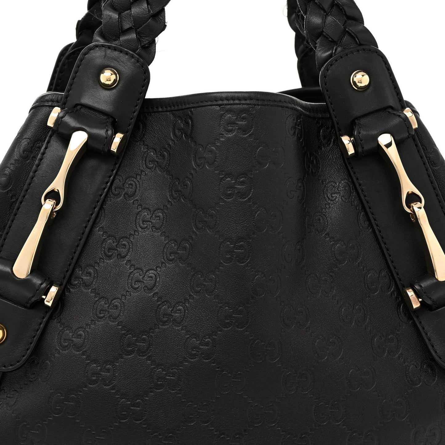 Guccissima Small Pelham Shoulder Bag Black