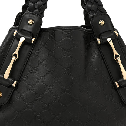 Gucci Guccissima Small Pelham Shoulder Bag Black 8 of 15
