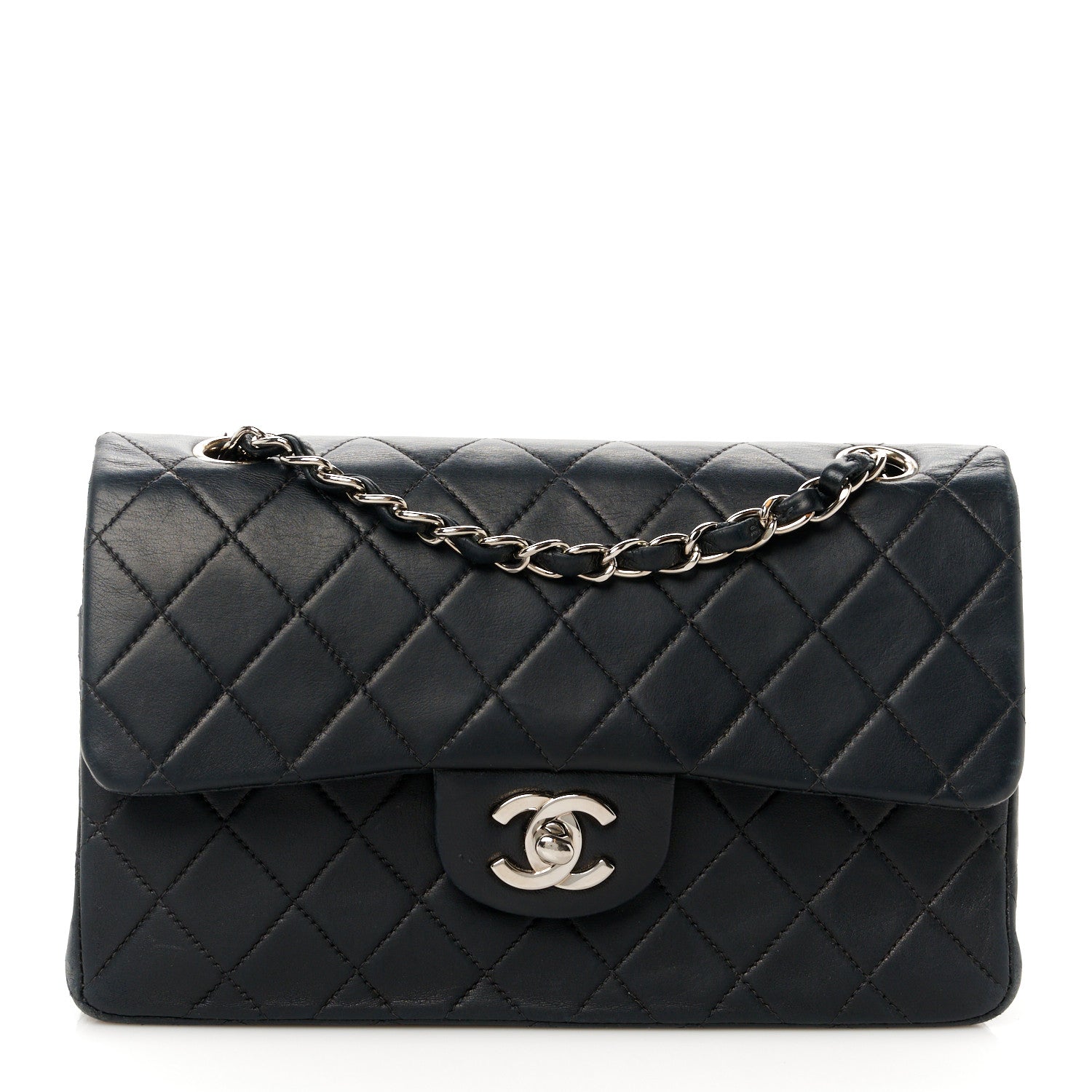 Chanel Lambskin Quilted Small Double Flap Black 1 of 12