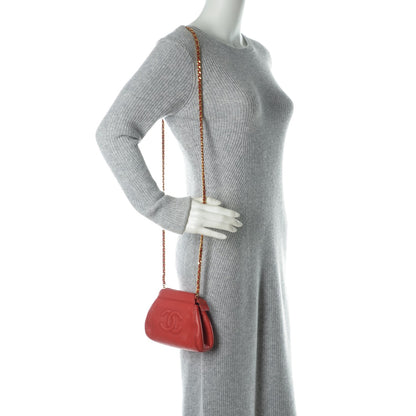 Chanel Caviar CC Crossbody Bag Red 2 of 7