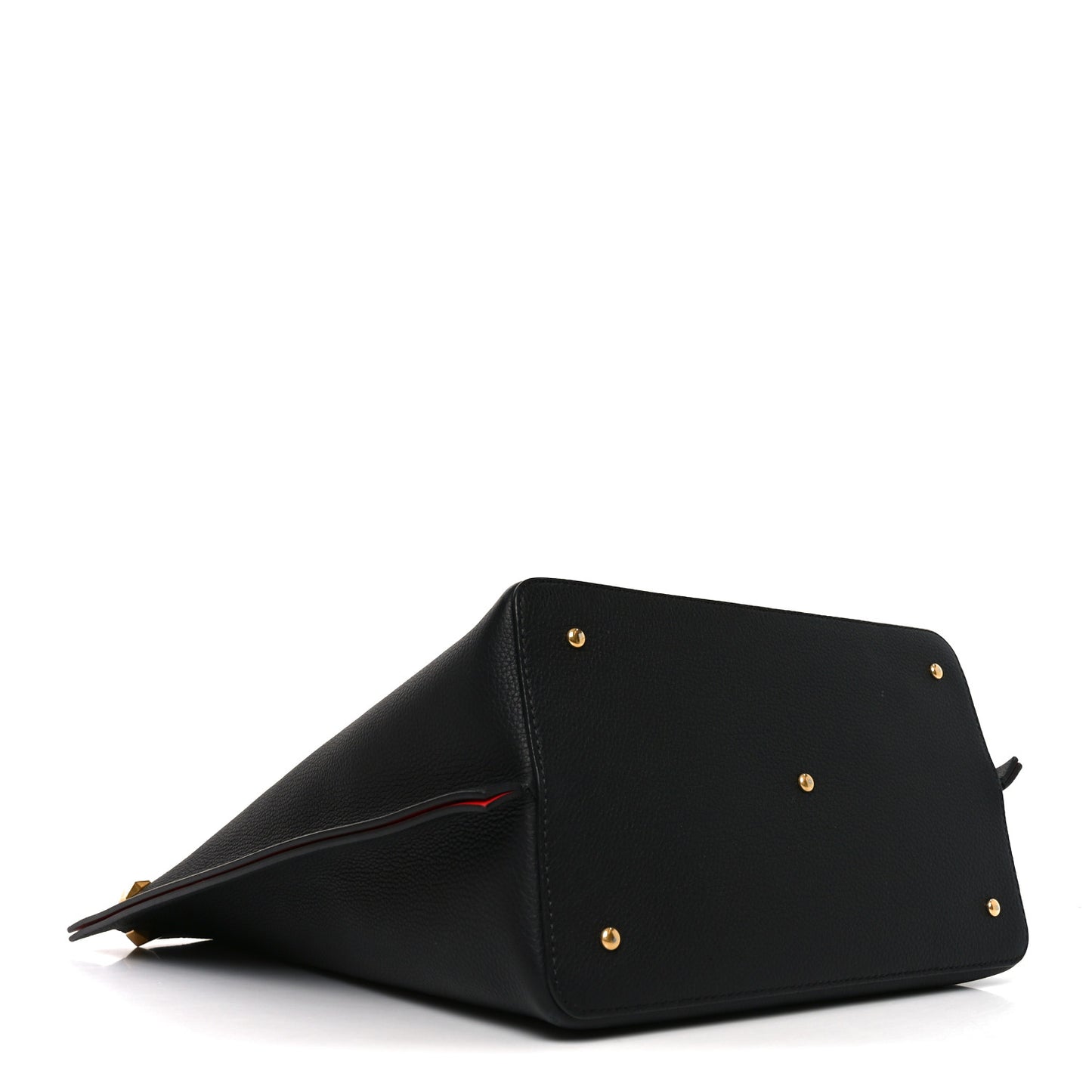 Grainy Calfskin Escape Hobo Bag Black