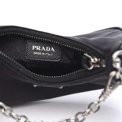 Prada Tessuto Nylon Mini Re-Edition 2000 Shoulder Bag Black 6 of 9