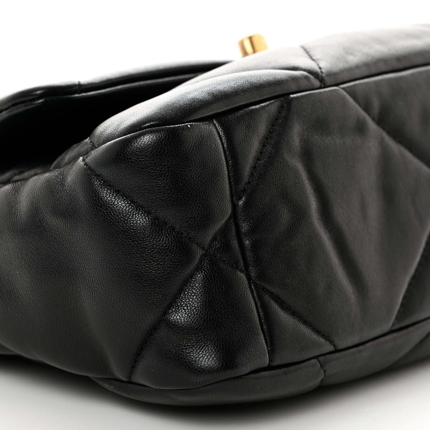 Chanel Goatskin Quilted Medium Chanel 19 Flap Black 9 of 10