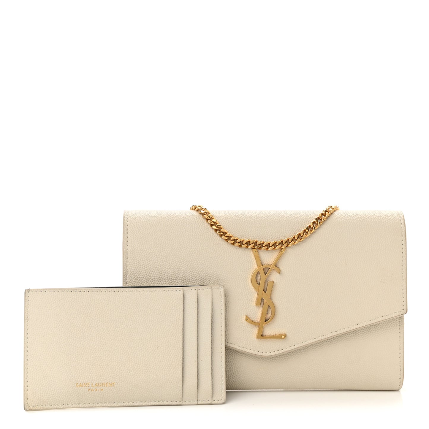 Grain De Poudre Monogram Uptown Chain Wallet Crema Soft