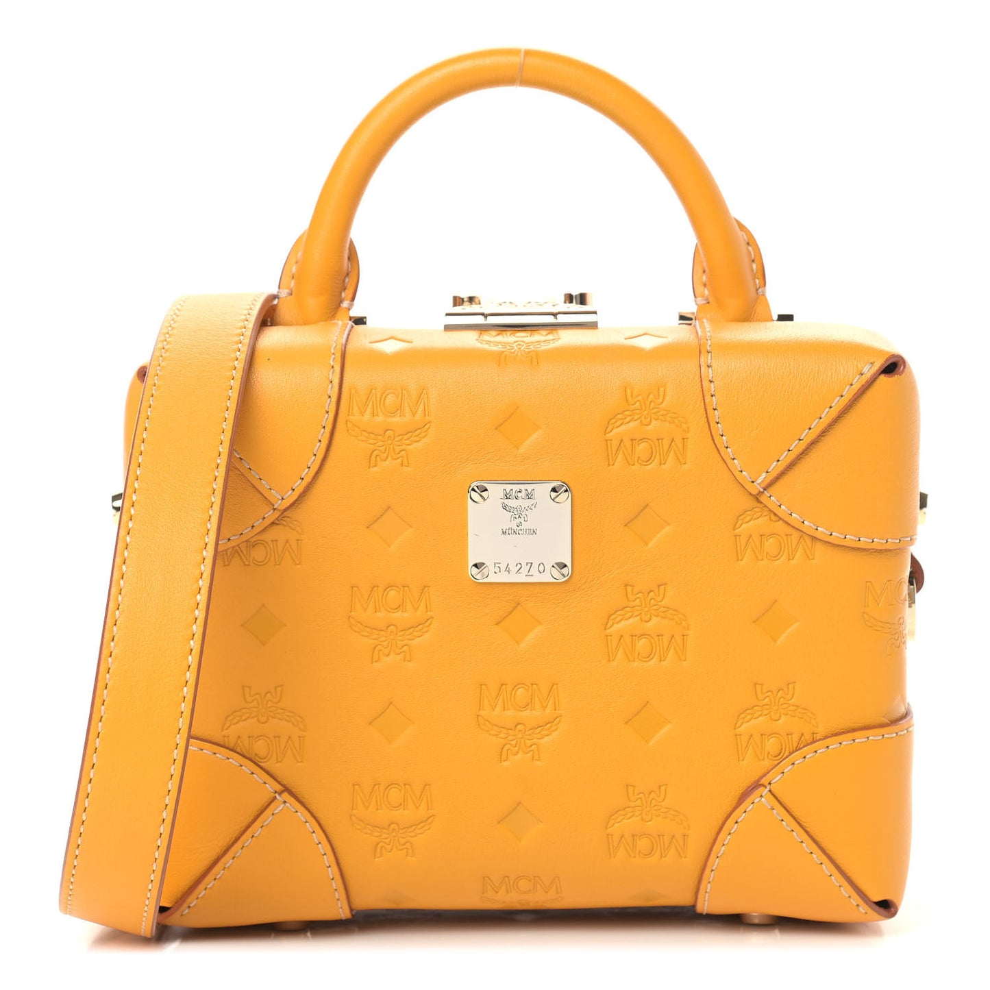 Calfskin Ottomar Monogram Soft Berlin Crossbody Golden Mango