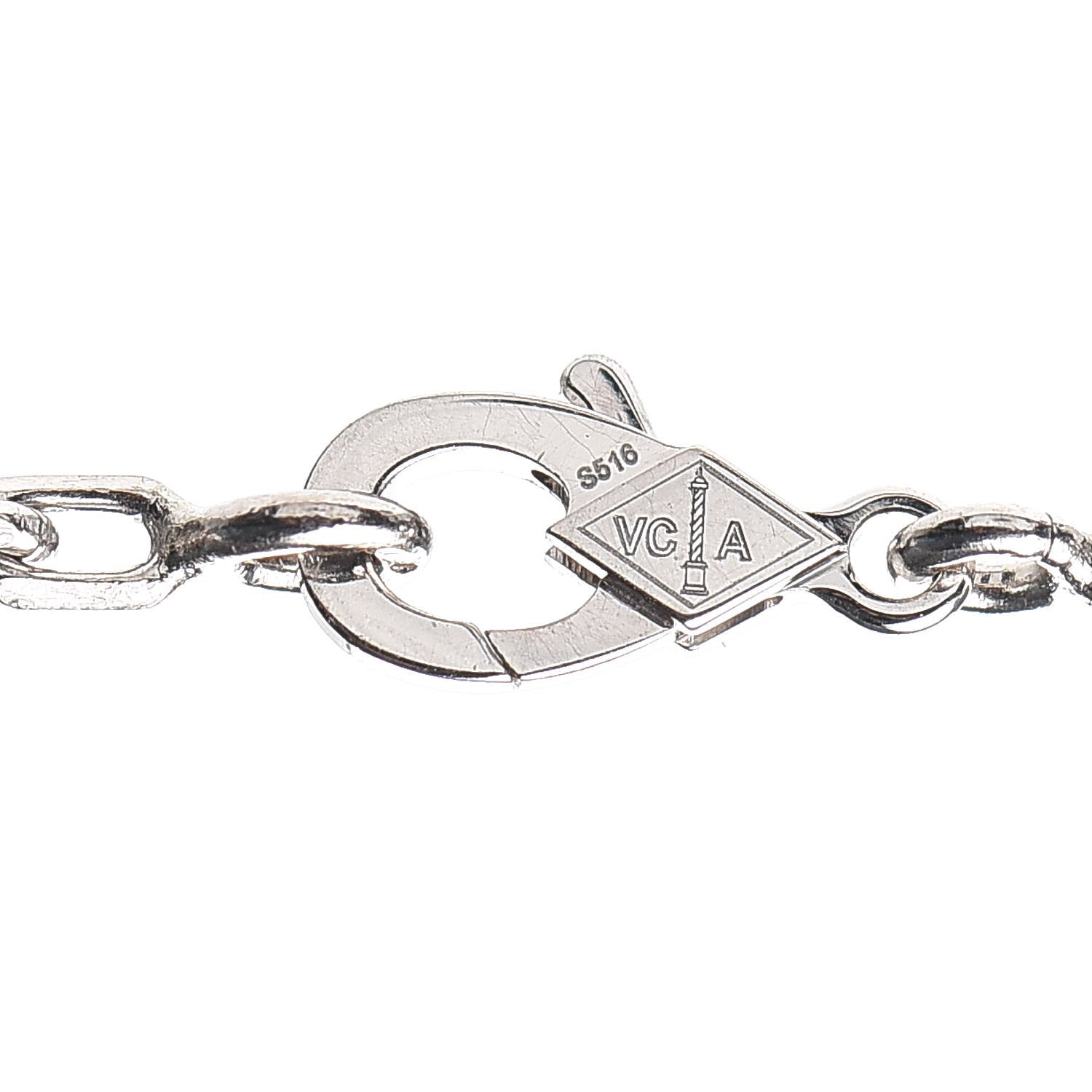 Van Cleef & Arpels 18K White Gold Mother of Pearl 10 Motifs Vintage Alhambra Necklace 4 of 8