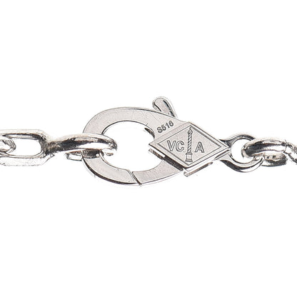 Van Cleef & Arpels 18K White Gold Mother of Pearl 10 Motifs Vintage Alhambra Necklace 4 of 8