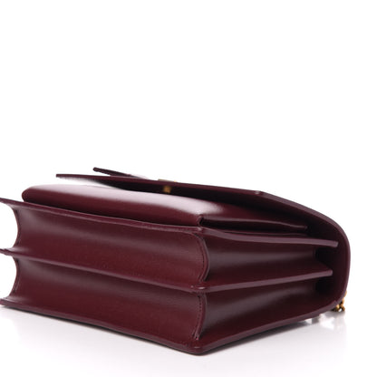 Saint Laurent Calfskin Medium Monogram Sunset Bordeaux 9 of 11