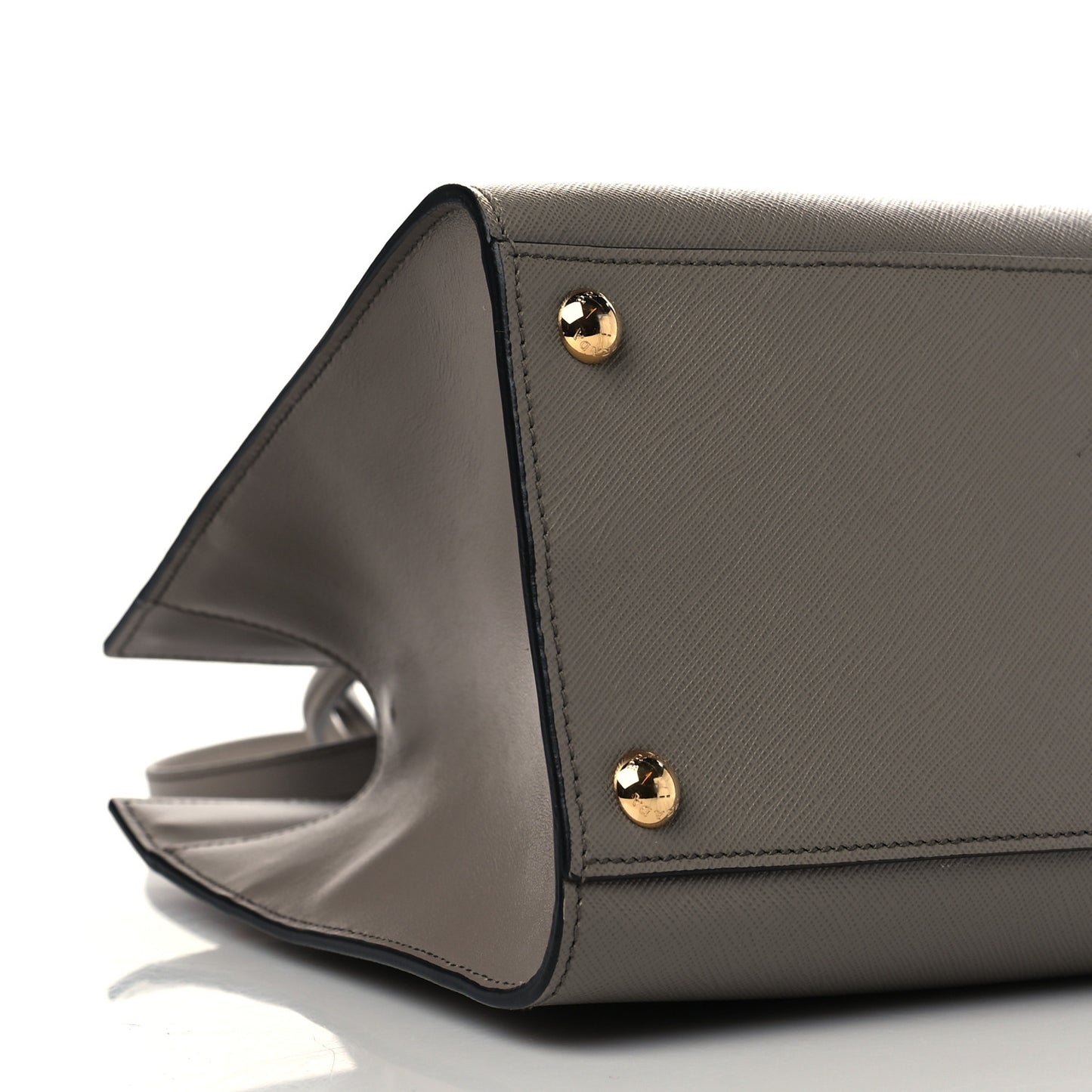 Saffiano Metal Top Handle Argilla