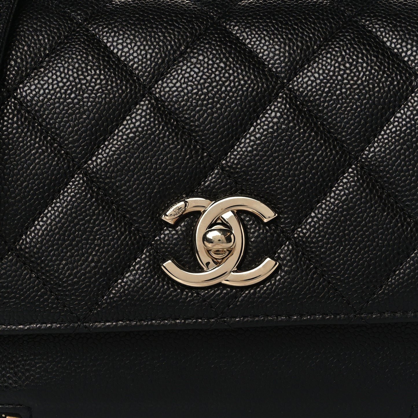 Caviar Quilted Small Business Affinity Flap Black