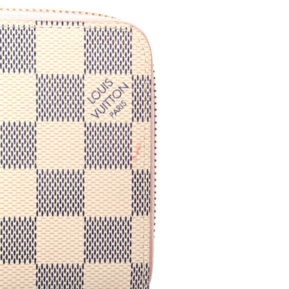 Louis Vuitton Damier Azur Zippy Wallet Rose Ballerine 8 of 10