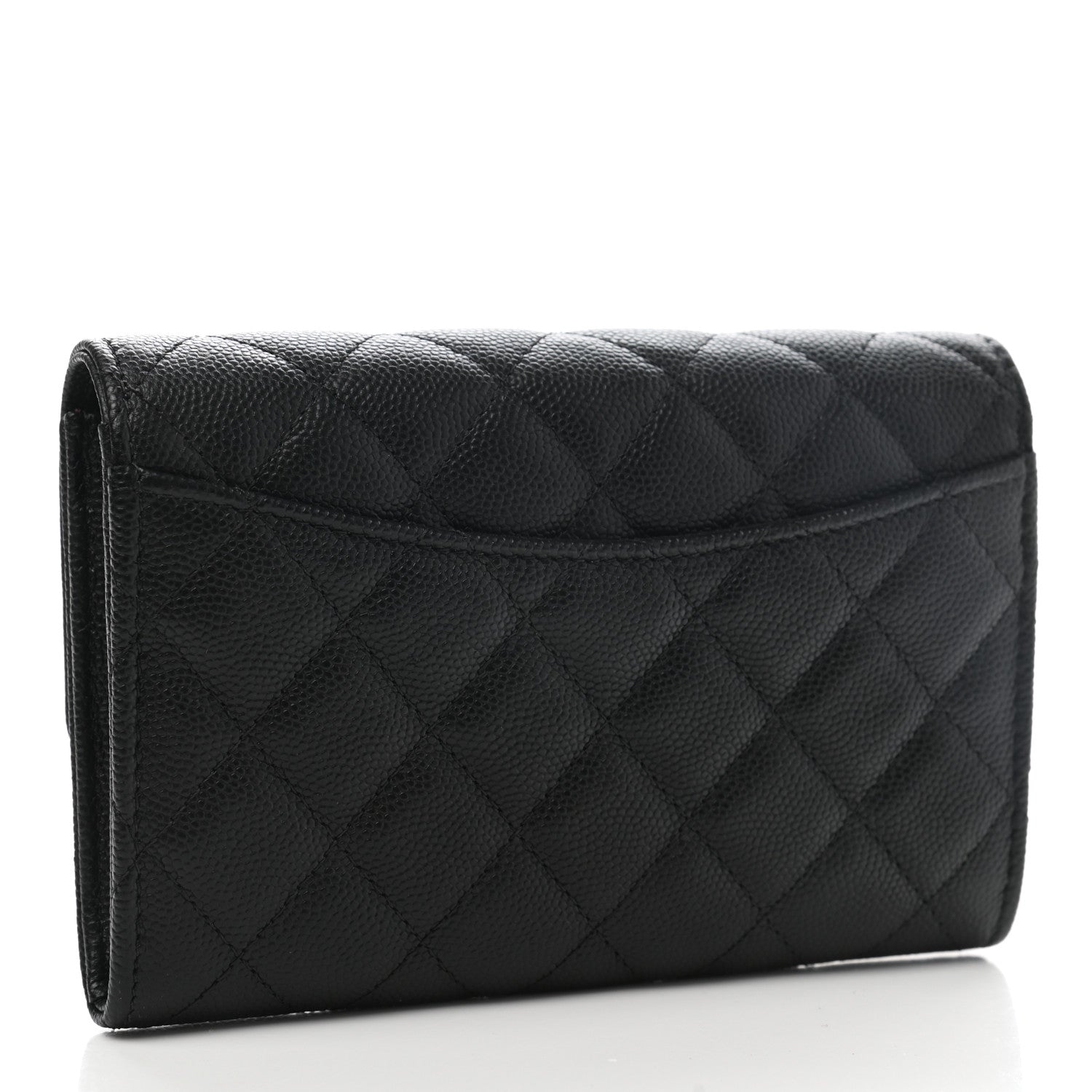 Chanel Caviar Quilted Medium Flap Wallet Black 3 of 8