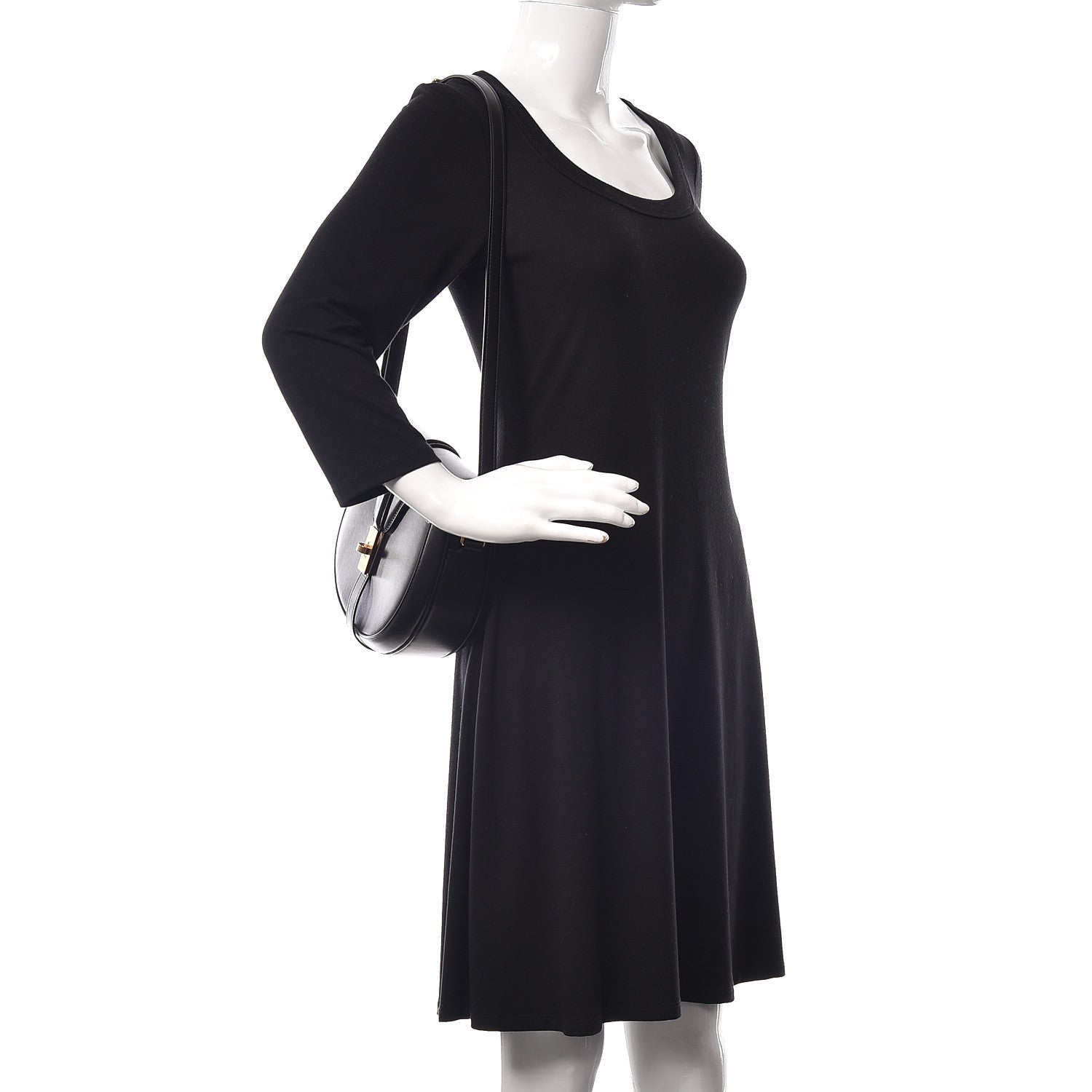 Celine Satinated Calfskin Besace 16 Black 2 of 12
