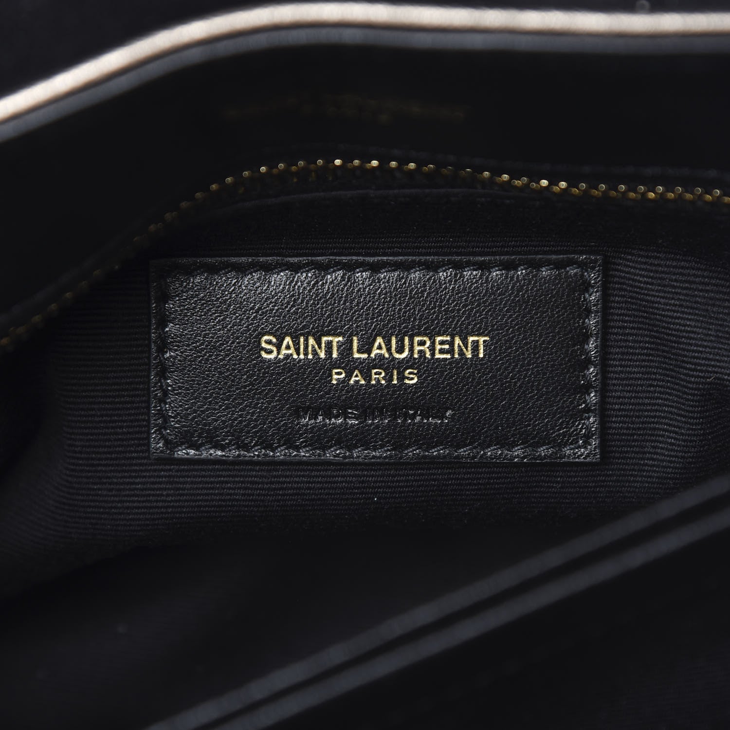 Saint Laurent Metallic Calfskin Y Quilted Monogram Toy Loulou Crossbody Bag Piombo 6 of 11