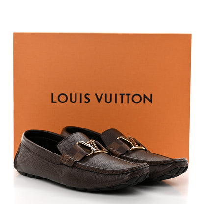 Louis Vuitton Calfskin Mens Monte Carlo Shoe Moccasin Loafers 8 Brown 9 of 9