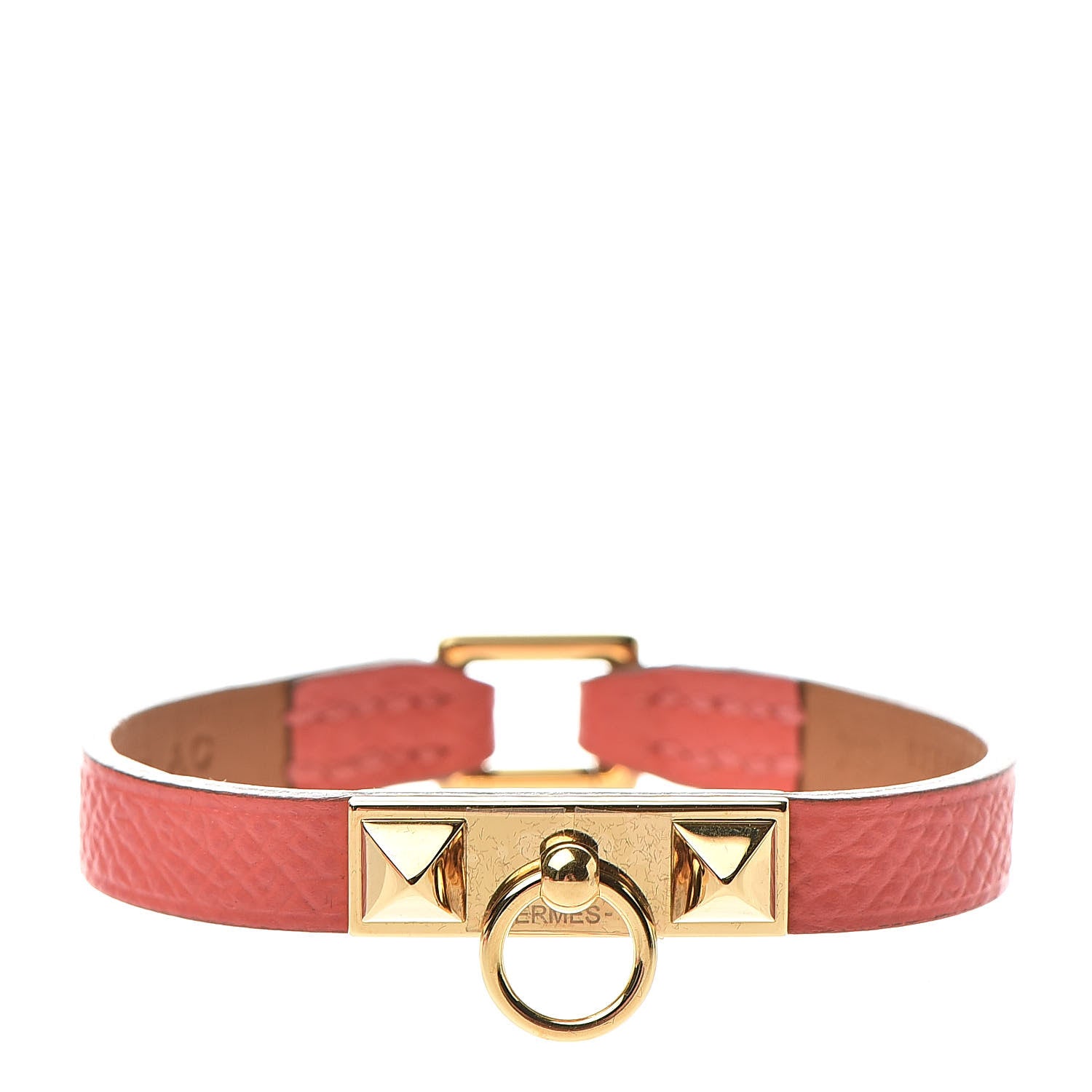 Hermes Epsom Micro Rivale Bracelet XS Rose Jaipur 1 of 7